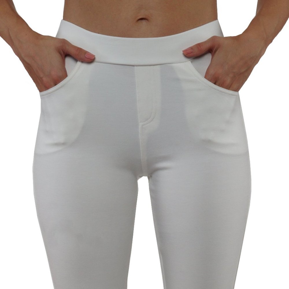 Pull-up casual pants full length - Picture 4 of 6